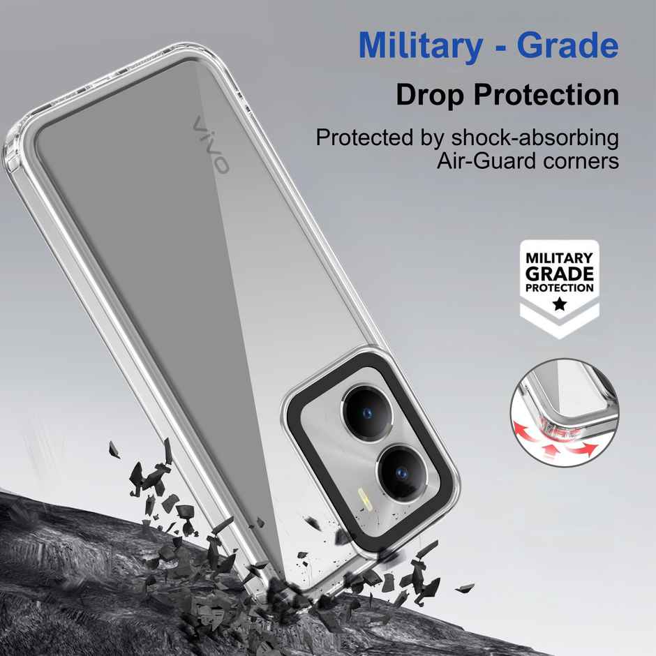 Zapcase Back Cover for Vivo T2x 5G | Space-Clear