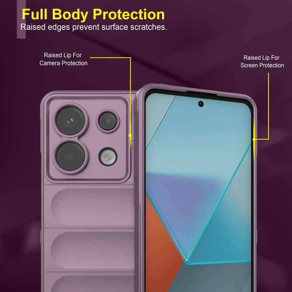 Zapcase Back Cover for Poco X6 5G | Magic-Lavender