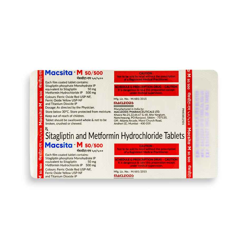 Macsita-M 50/500 Tablet