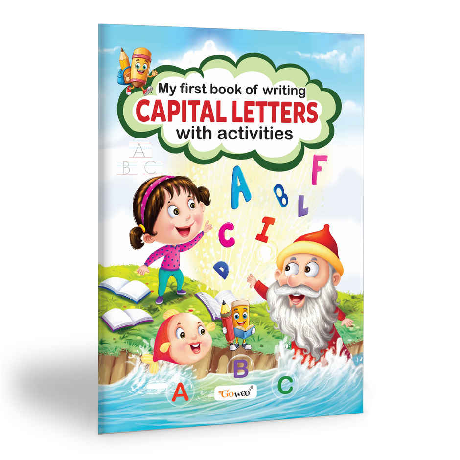 My First Book Of Writing Capital Letters with Activities | Preschool Writing Workbook for Ages 3-12