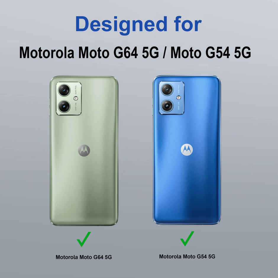 Zapcase Back Cover for Motorola g64 5G | Moto g64 5G | Space-Clear