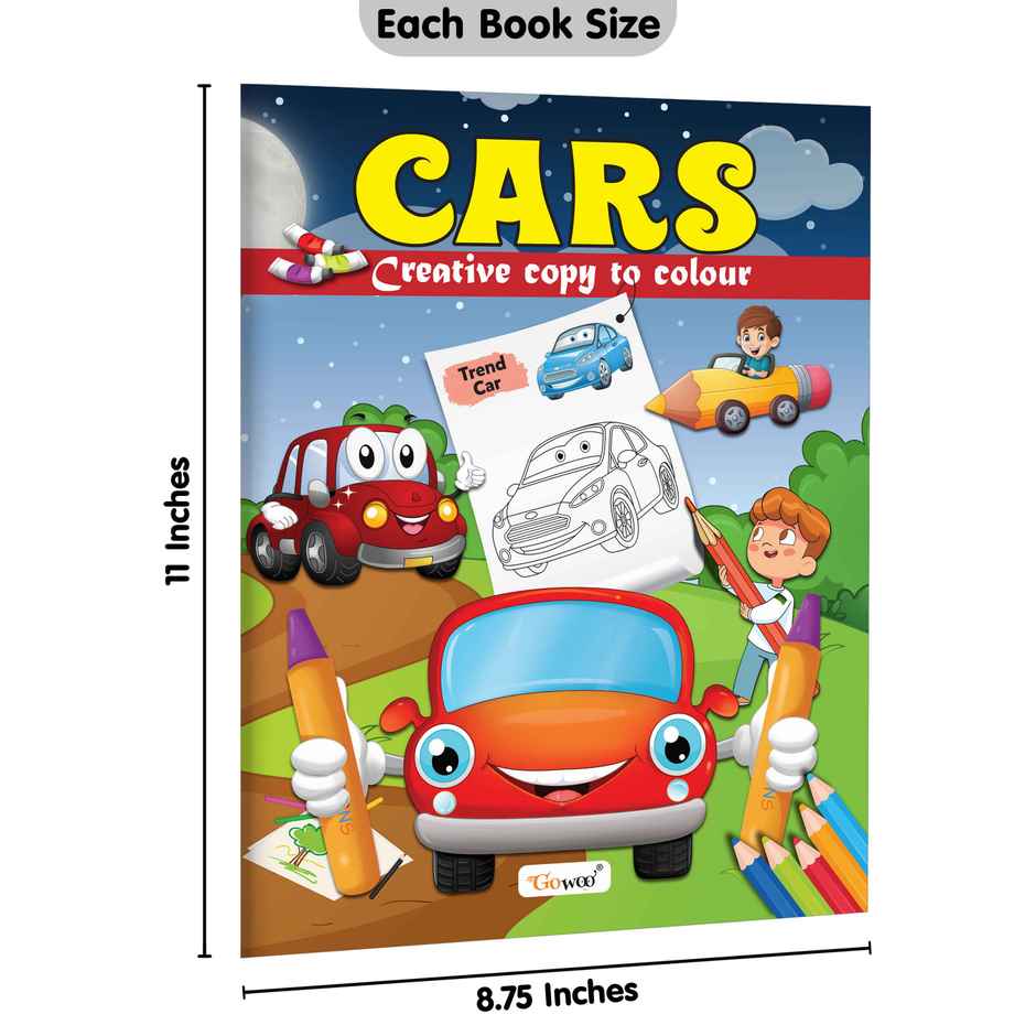 Cars-Creative Copy To Colour | Colouring Book for Early Learners | Fun Colouring Book for Kids