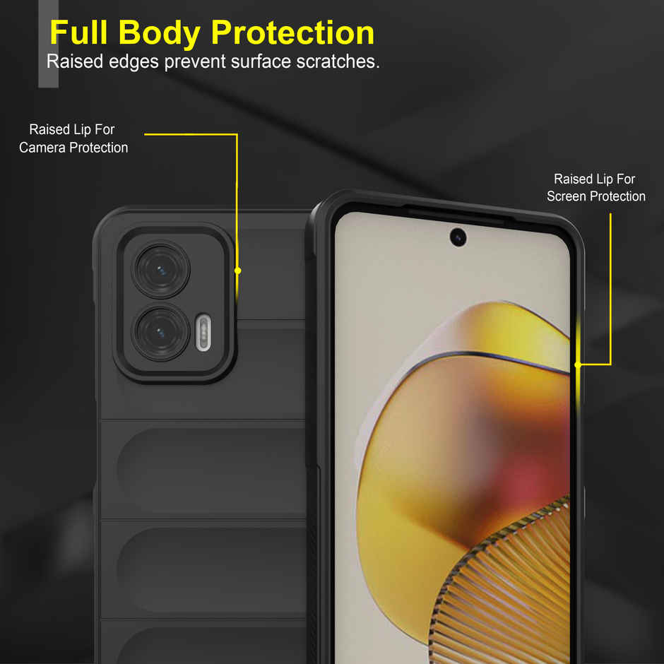 Zapcase Back Cover for Motorola G73 5G | Magic-Black