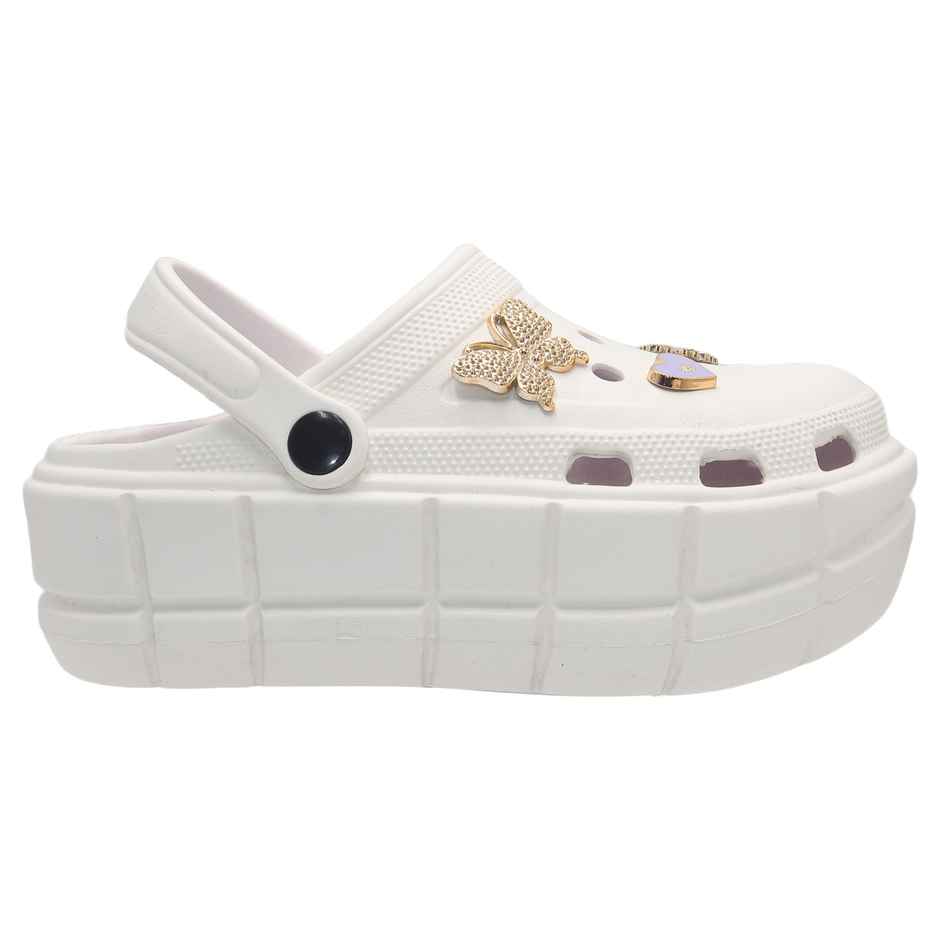 Bonkerz Ladies Clogs | White - UK 4