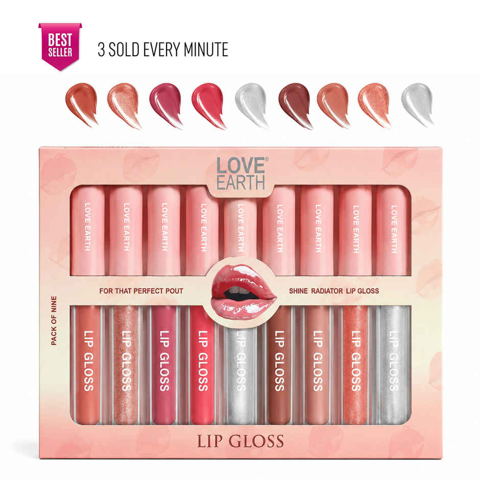 Love Earth Lip Gloss | Multicolor | Shiny & Smooth