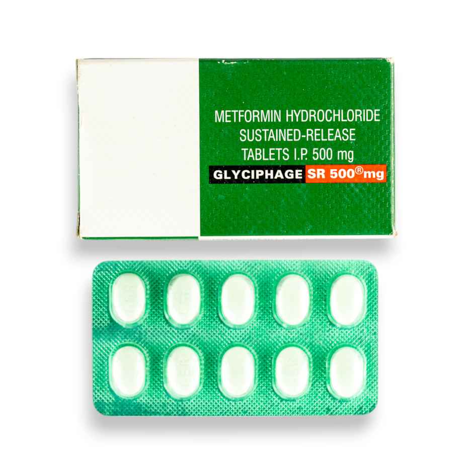 Glyciphage SR 500mg Tablet