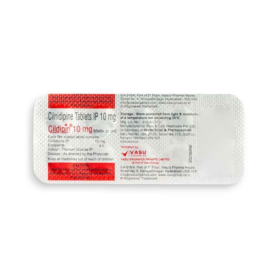 Cildipin 10mg Tablet