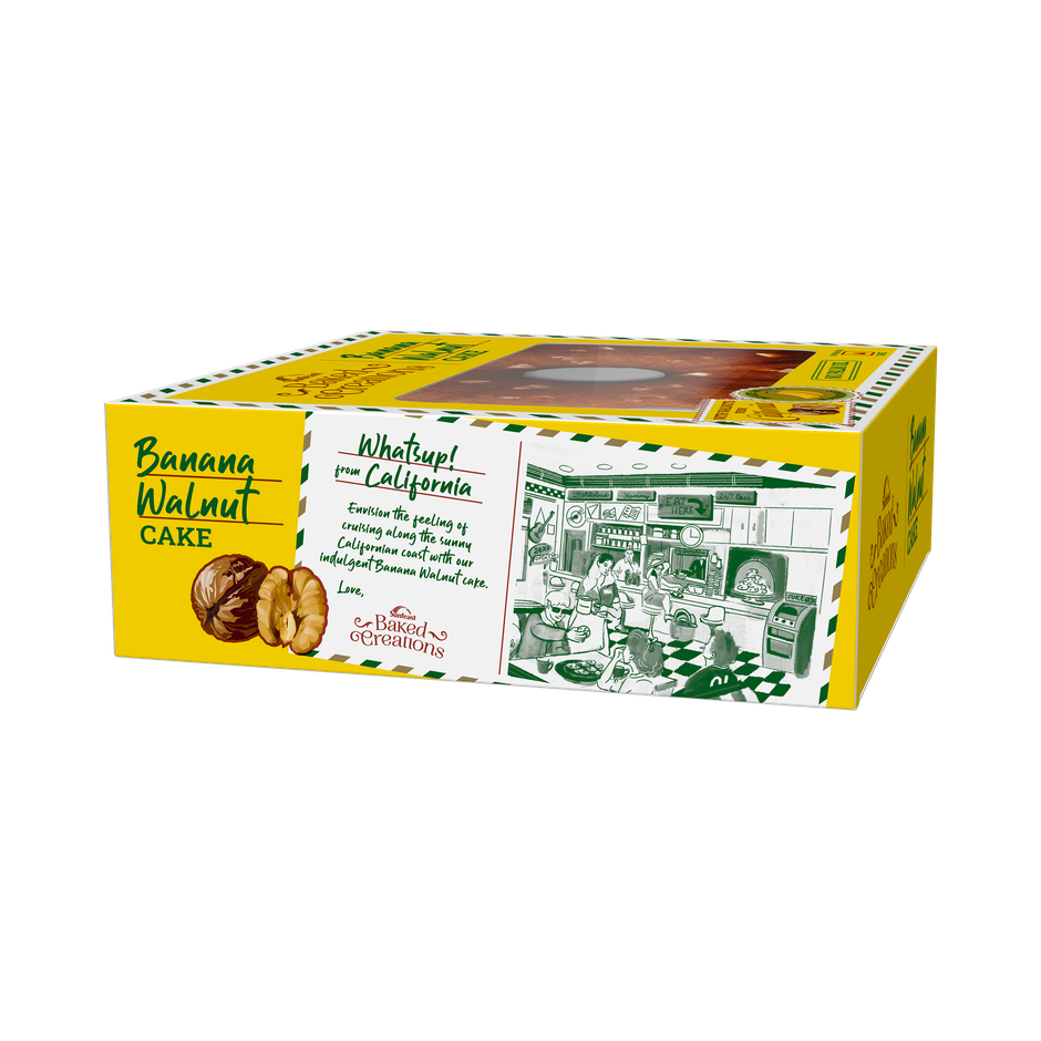 Baked Creation Banana Walnut Bundt Cake