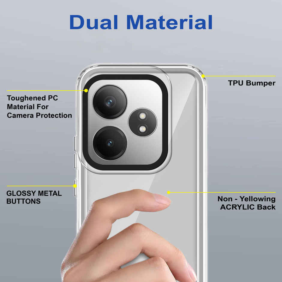 Zapcase Back Cover for Realme GT 6T 5G | Space-Clear