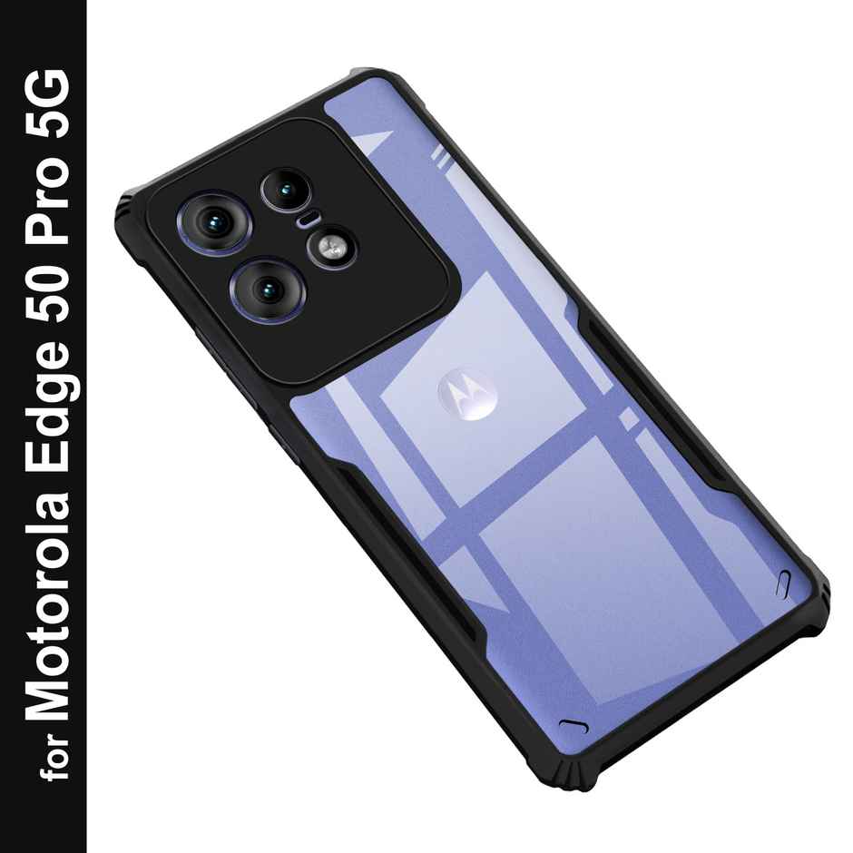 Zapcase Back Cover for Motorola Edge 50 Pro 5G | Matte-Black