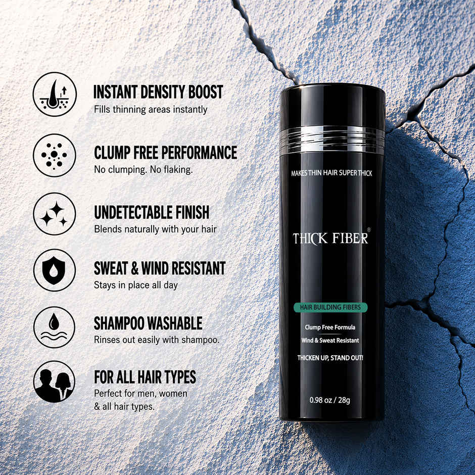 Thick Fiber Black For Thin Or Bald Spots Men And Women