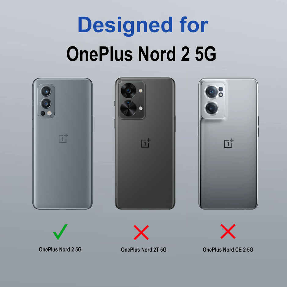 Zapcase Back Cover for OnePlus Nord 2 5G | Space-Clear