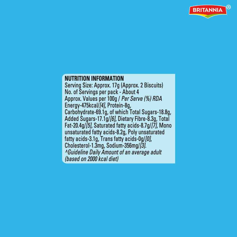 Britannia Nutrichoice Almond And Oats Milk Biscuits | Maida-Free And Trans Fat-Free