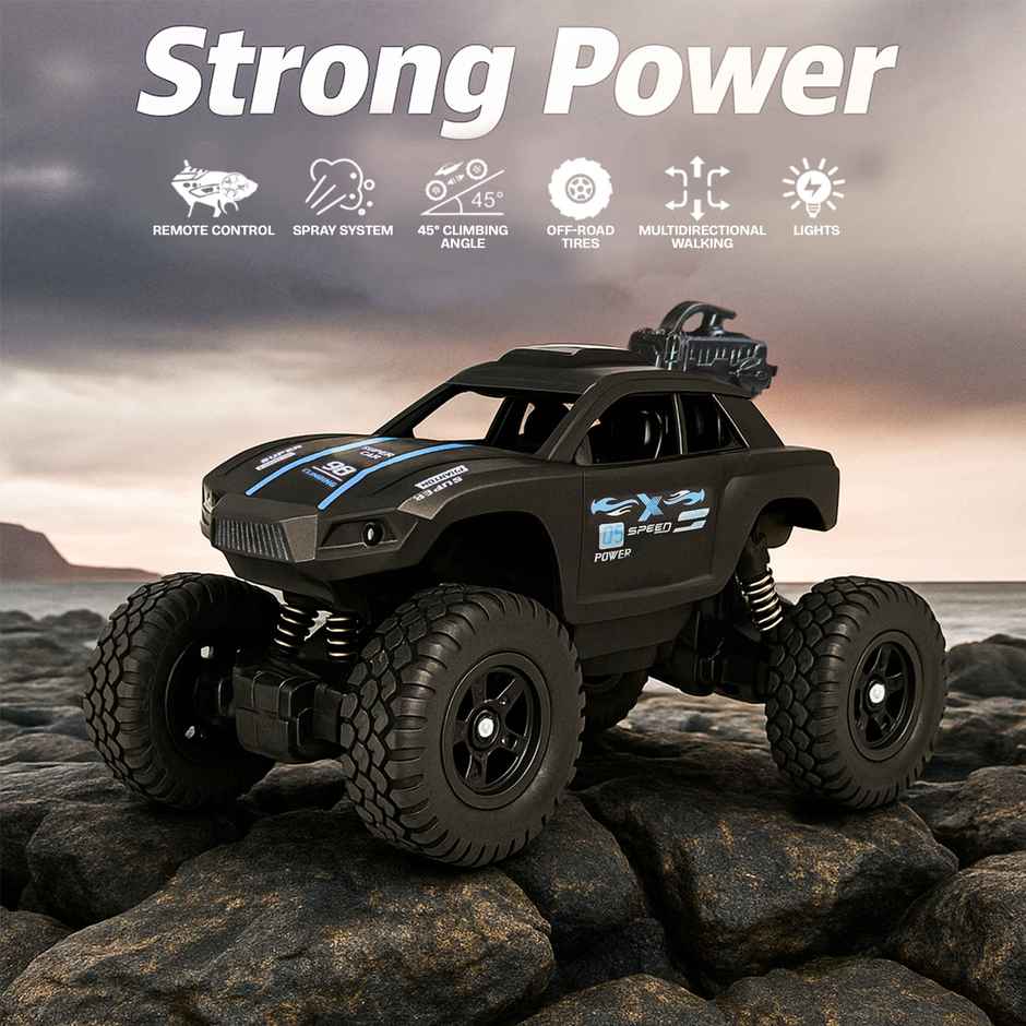 Kidsmate Remote Control Rock Climber Monster Car for Kids | Black