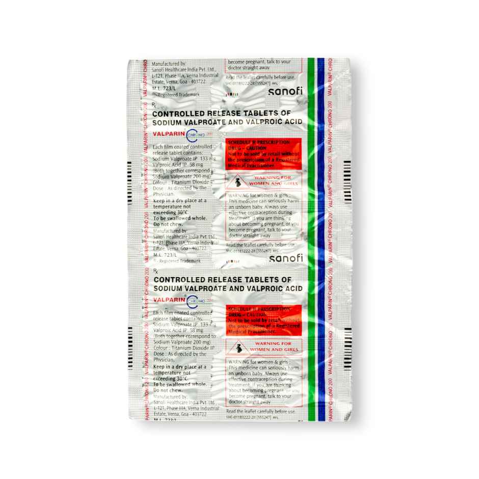 Valparin Chrono 200 Tablet CR