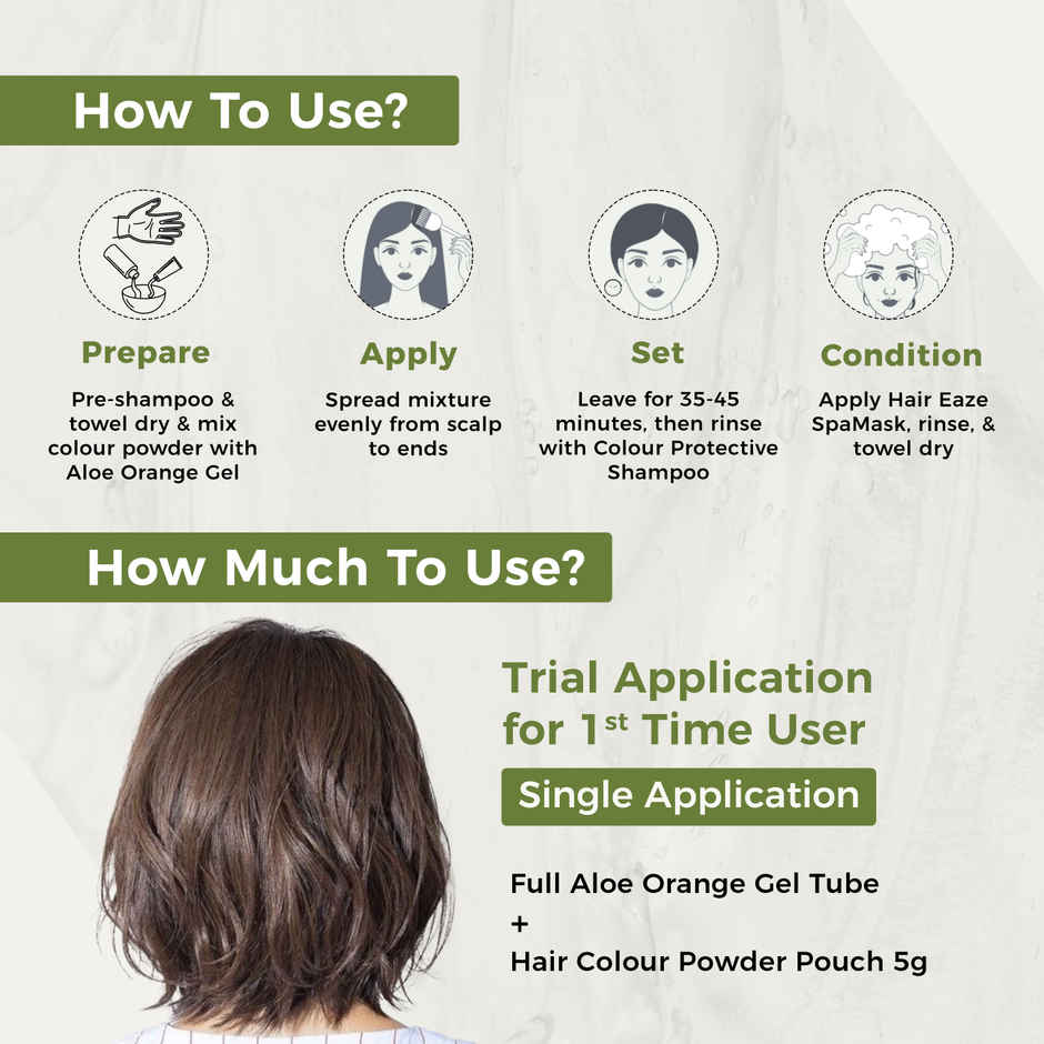 Indus Valley Gel Hair Colour for Women & Men Damage, Ammonia&PPD Free Hair Color | Medium Brown