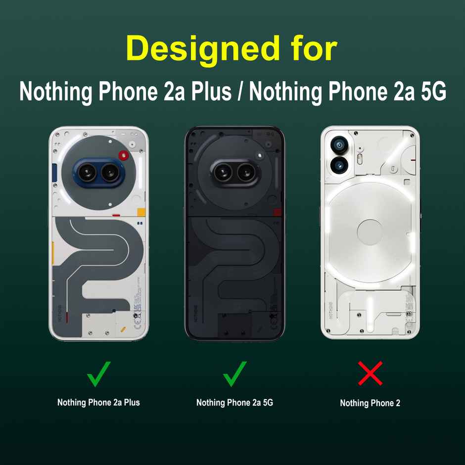 Zapcase Back Cover for Nothing Phone 2A Plus | Magic-DarkGreen