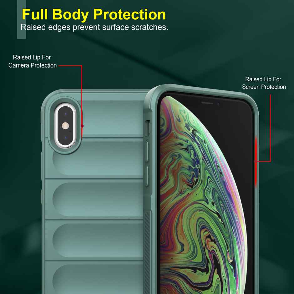Zapcase Back Cover for Apple iPhone X| Apple iPhone XS | Magic-DarkGreen