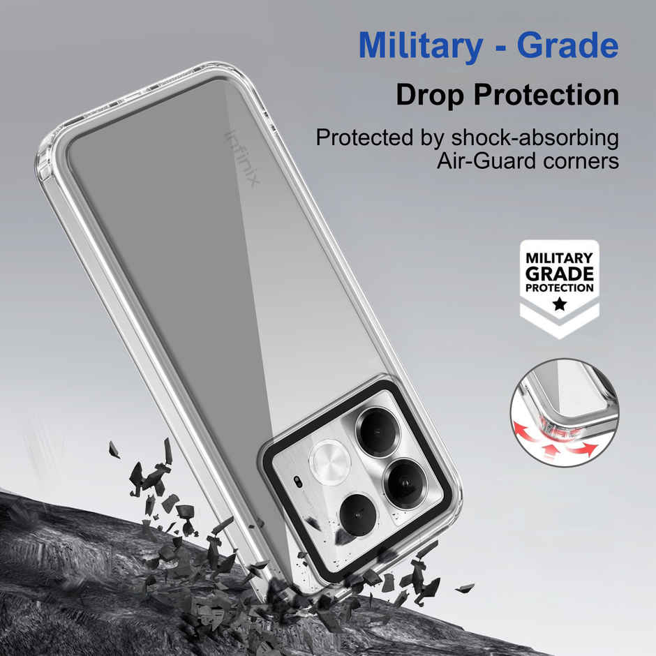 Zapcase Back Cover for Infinix Note 40 5G | Space-Clear