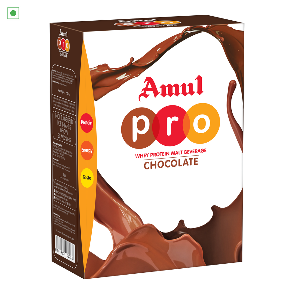 Amul PRO Whey Protein Malt Beverage Chocolate