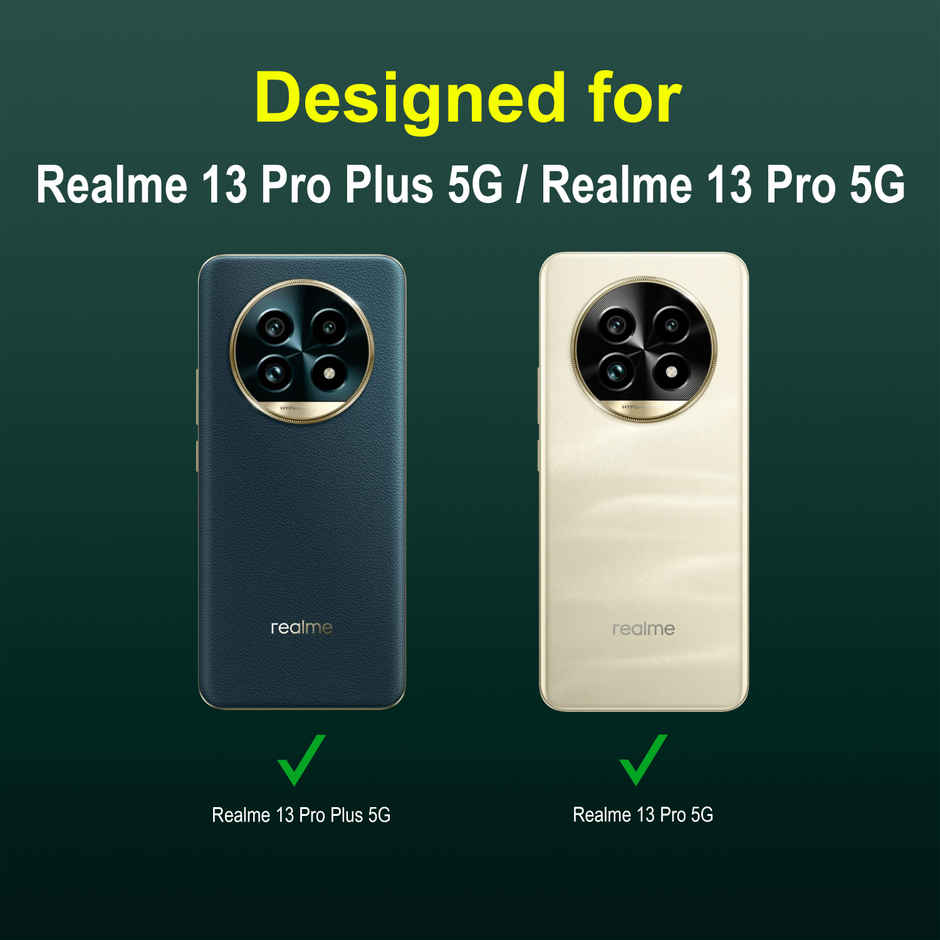 Zapcase Back Cover for Realme 13 Pro Plus 5G | Magic-DarkGreen