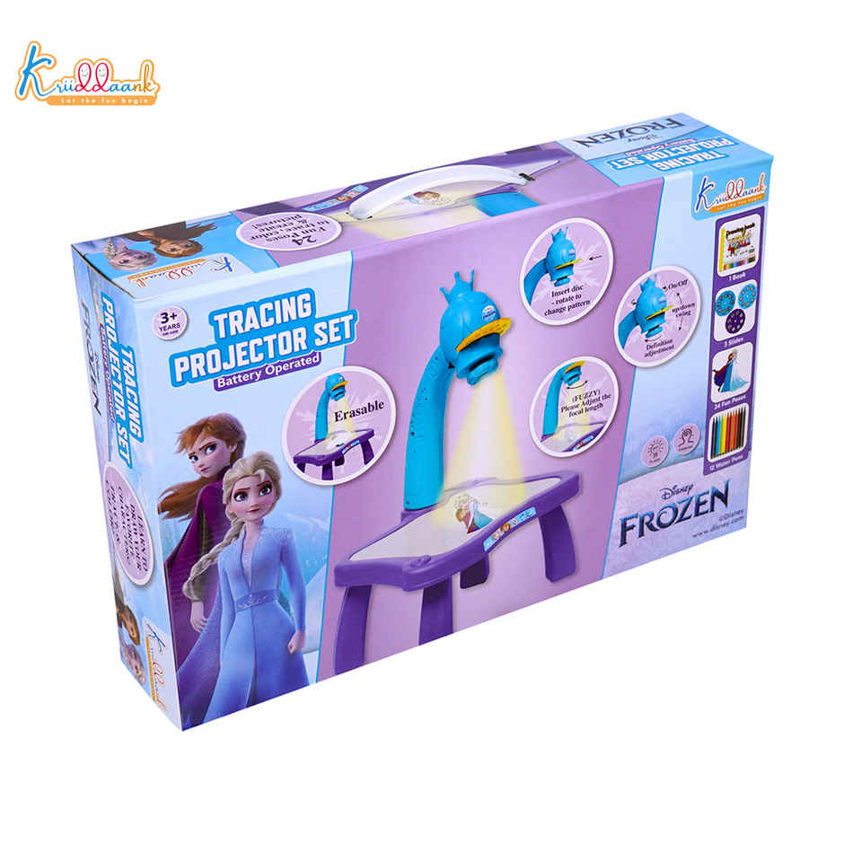 Kriiddaank Disney Frozen Tracing Projector Smart Sketcher Drawing Board with 24 Patterns and Pens