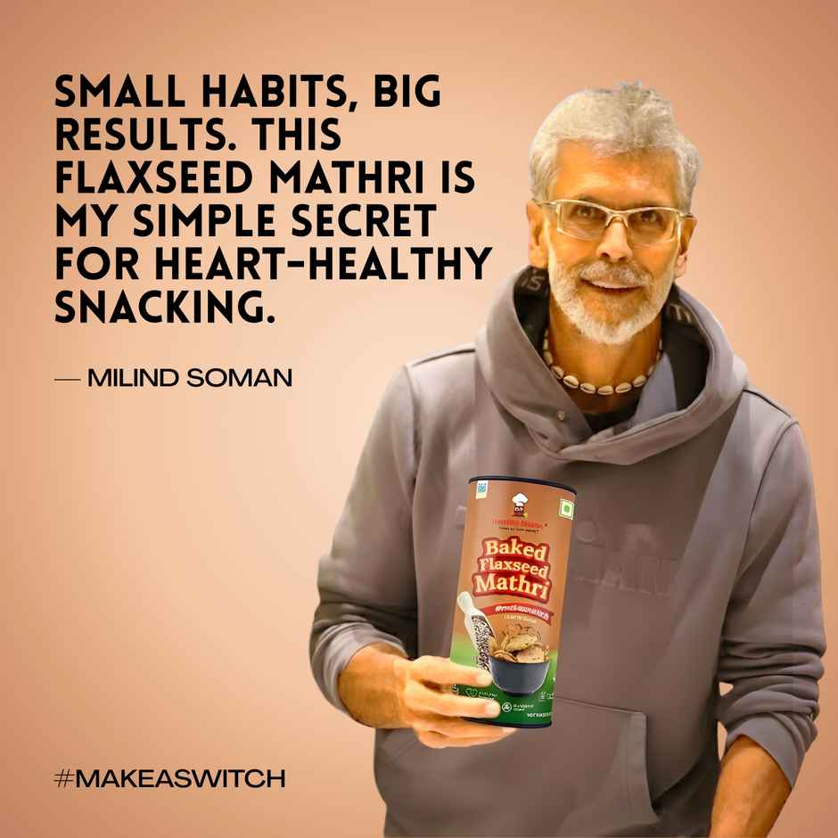 Healthy Master Baked Wheat Mathri | Flax seed