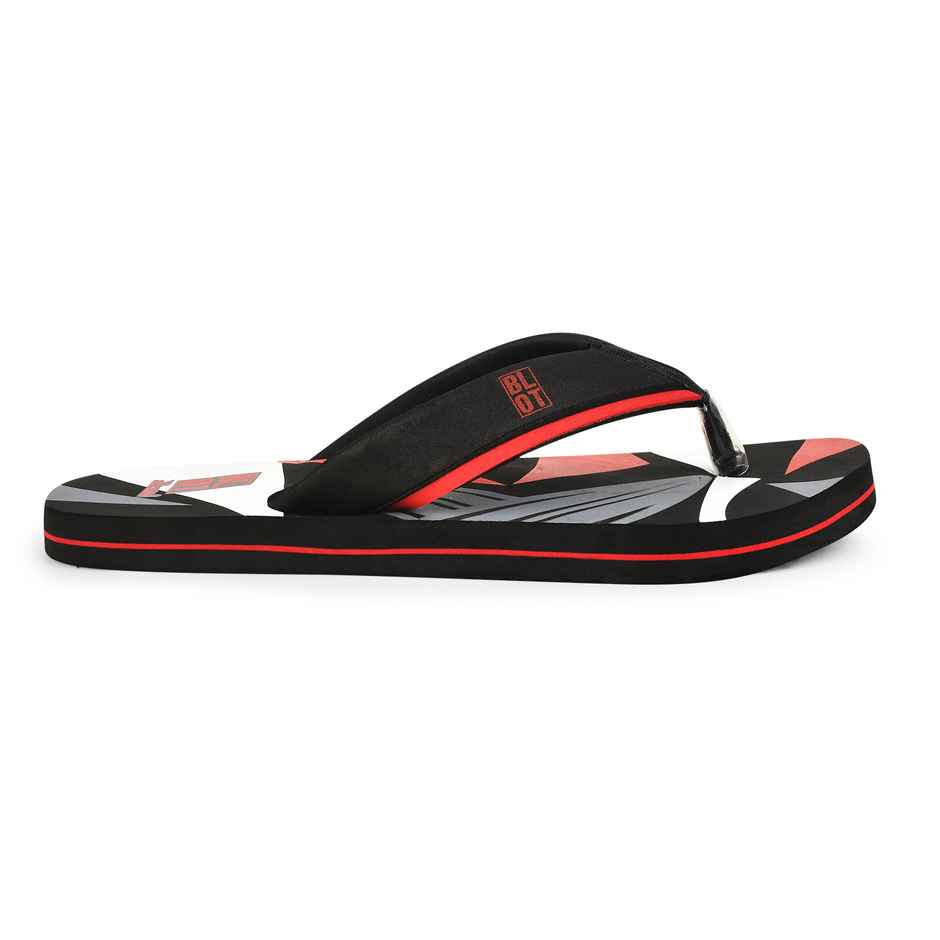 Paragon Blot Black Ultra-Stylish Everyday Flip Flops For Men - 10