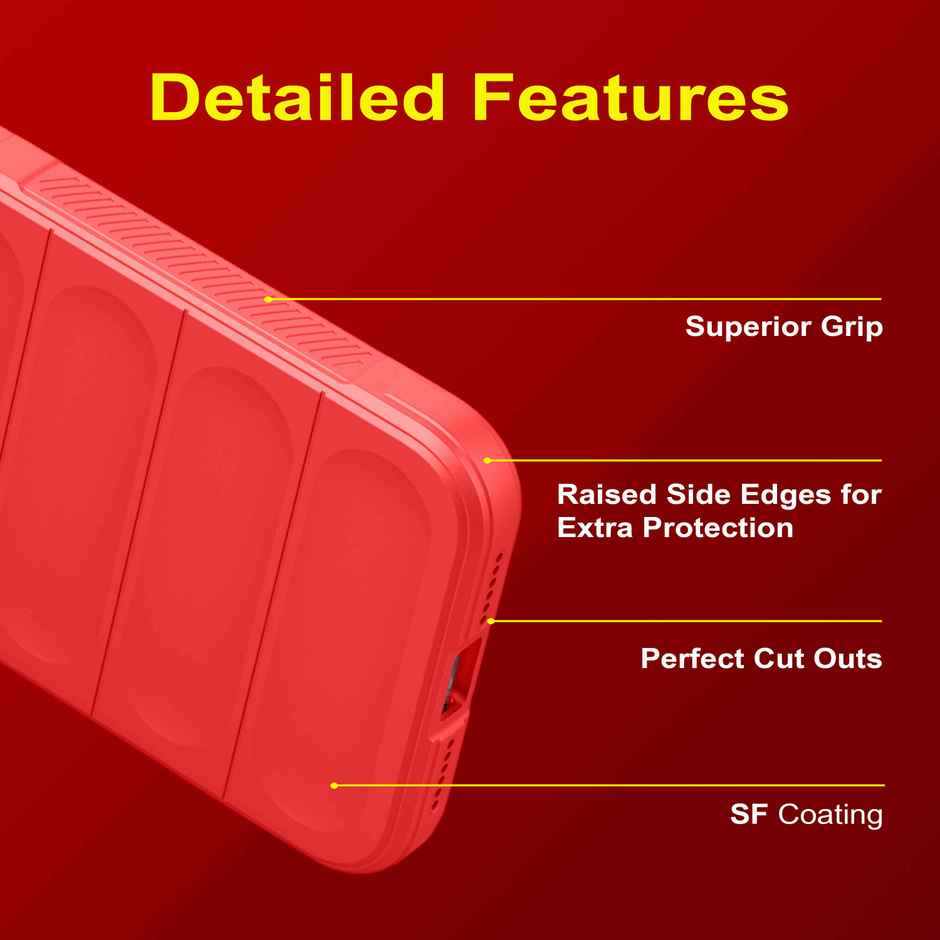 Zapcase Back Cover for CMF by Nothing Phone 1 | Magic-Red
