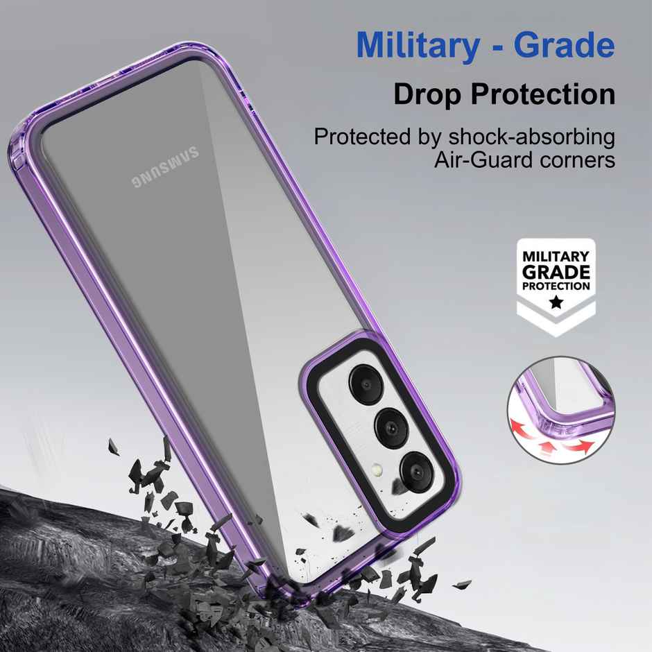 Zapcase Back Cover for Samsung Galaxy F15 5G | Space-Purple