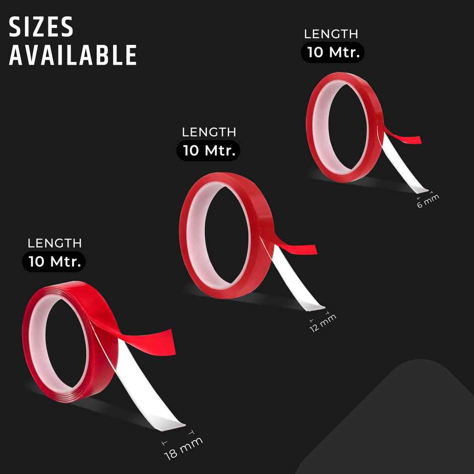 Robustt Robustt Red Ds Tape 10m - 18Mm | Pack Of 2