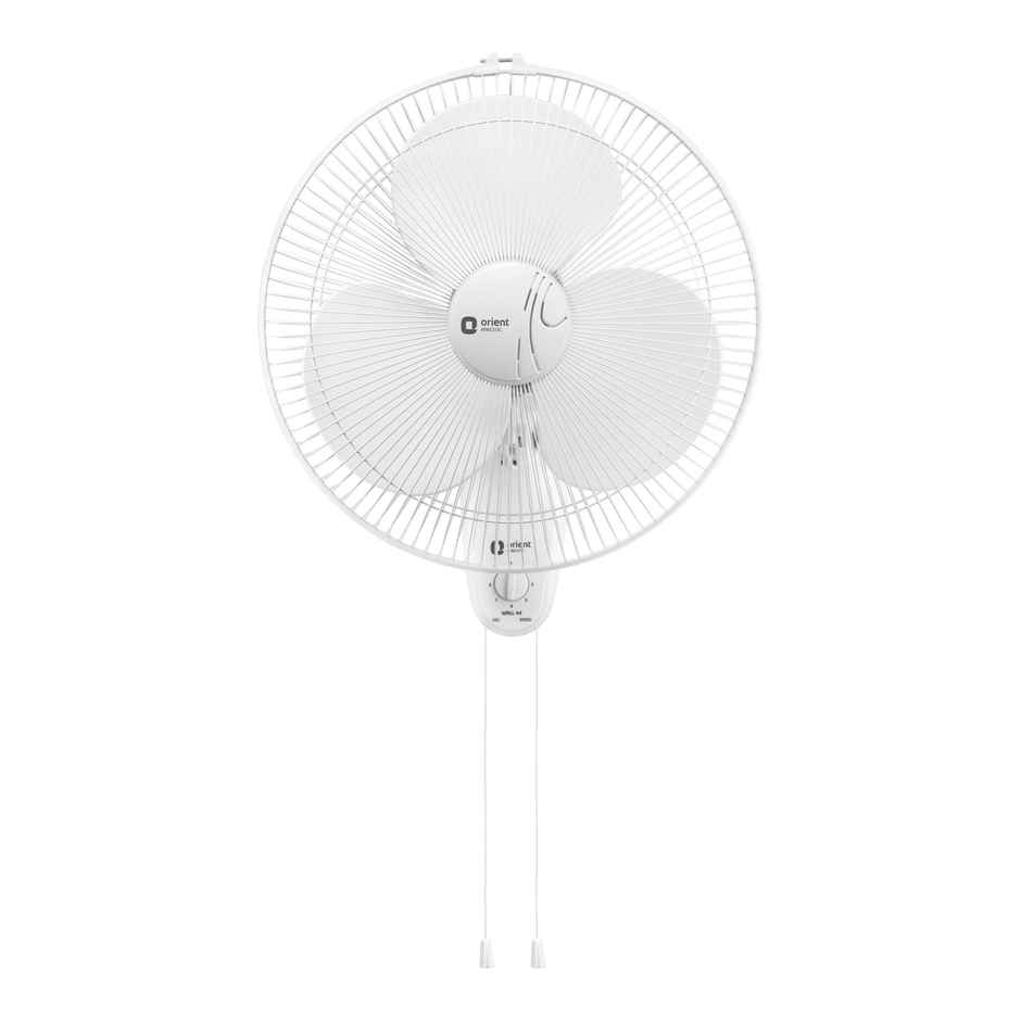Orient Electric Wall-44 Wall Fan, 400mm, 3 Blade, Silent Operation, Crystal white