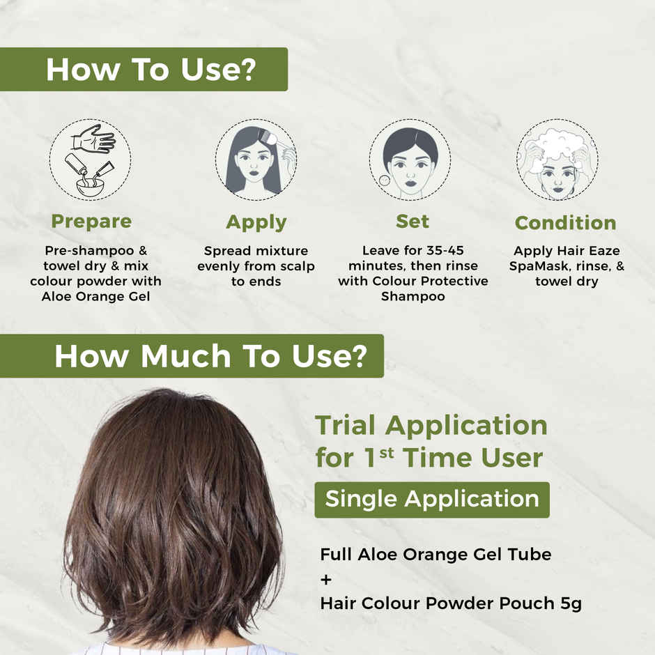 Indus Valley Gel Hair Colour for Women & Men Damage, Ammonia & PPD Free Hair Color | Black