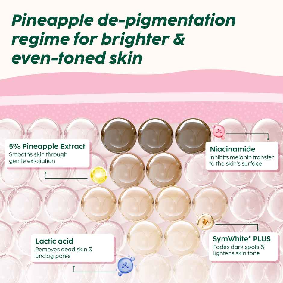 Plix The Plant Fix Pineapple De-Pigmentation Regime Fruity Toner Dewy Serum | Moisturizer