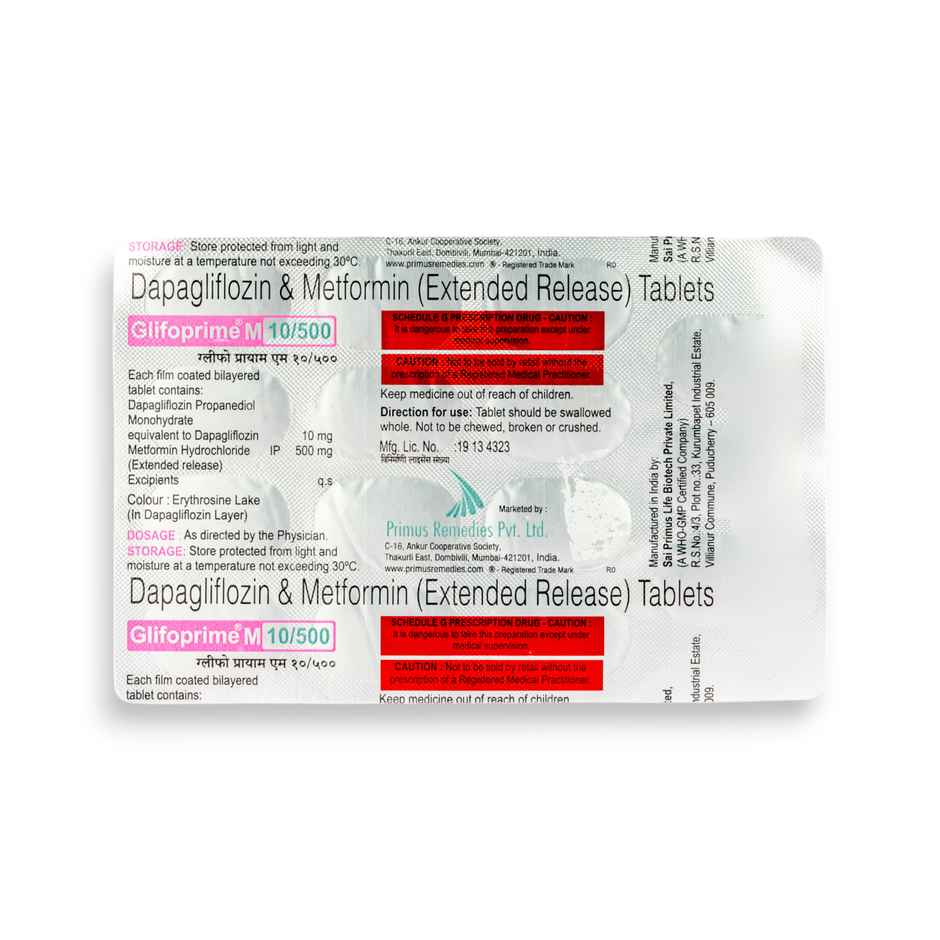 Glifoprime M 10/500 Tablet ER