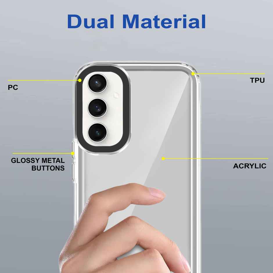 Zapcase Back Cover for Samsung Galaxy M34 5G | Space-Clear