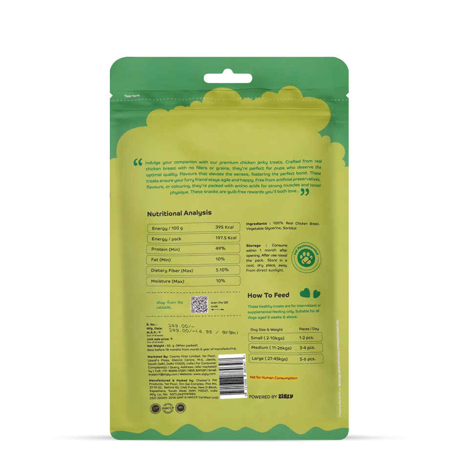 Applod Dehydrated Chicken Breast Dog Treat | Gluten Free Treats | For Puppy & Adult Dogs