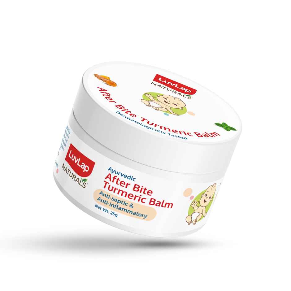 LuvLap After Bite Ayurvedic Turmeric Balm, Gives relief from Mosquito & insect Bites, 25g