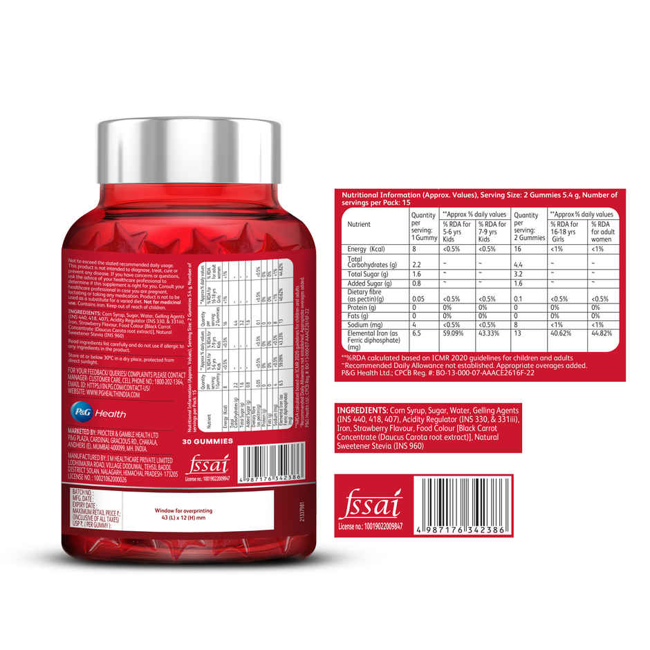 Livogen Iron Supplement Gummies