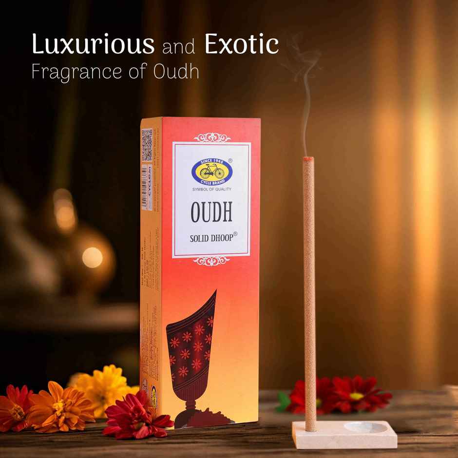 Cycle Pure Oudh Bambooless Solid Dhoop Stick | 6 Inch | Pack Of 50 Sticks Combo
