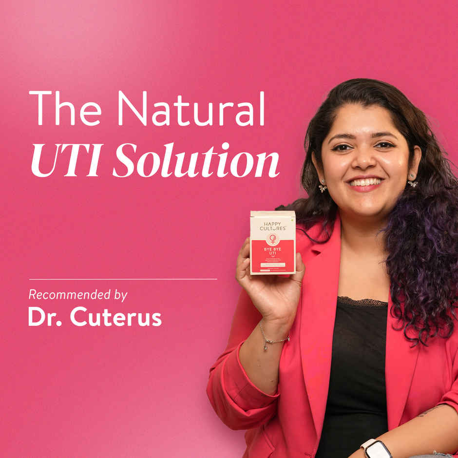 Happy Cultures Bye Bye UTI | D-Mannose, Cranberry, Hibiscus & Probiotics for Urinary Tract Health | 15 Pcs