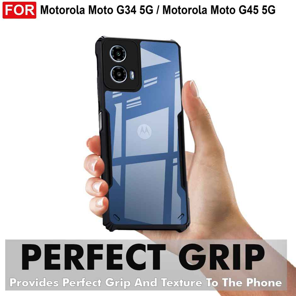 Zapcase Back Cover for Motorola Moto G34 5G | Matte-Black