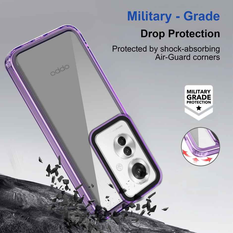 Zapcase Back Cover for Oppo F25 Pro 5G | Space-Purple