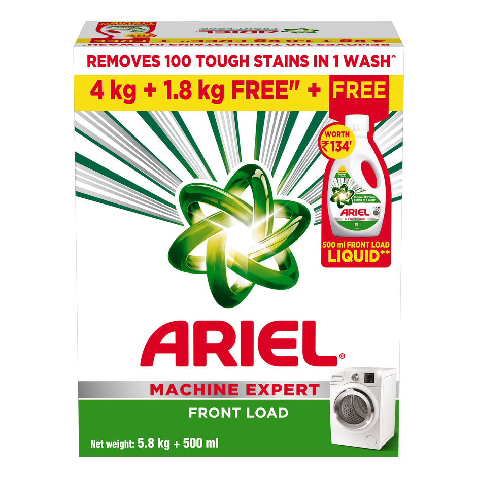 Ariel Matic Detergent Powder Front Load Liquid free|Washing Machine