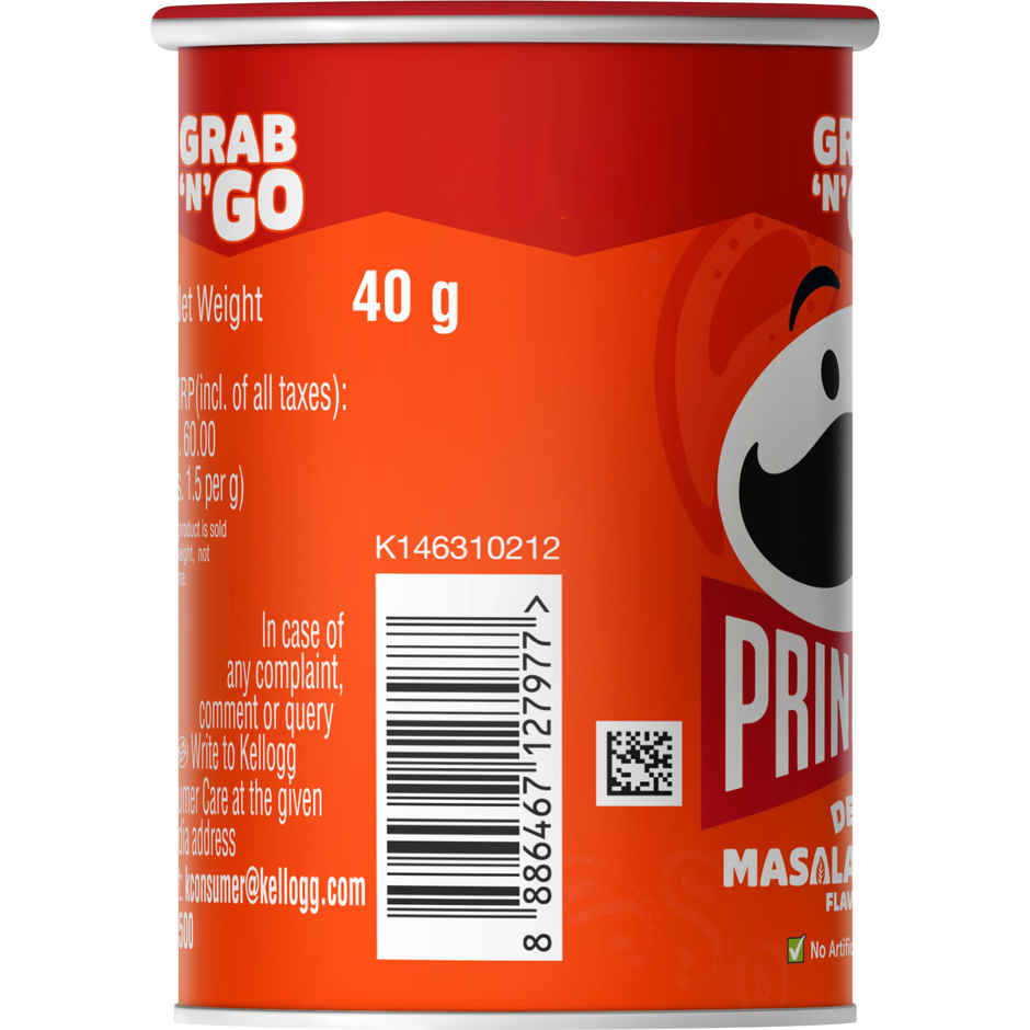 Kellogg's Pringles Potato Chips Desi Masala Tadka Flavour