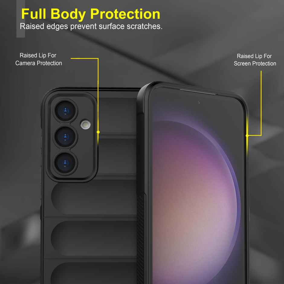 Zapcase Back Cover For Samsung Galaxy S23 Fe 5G (Magic-Black)