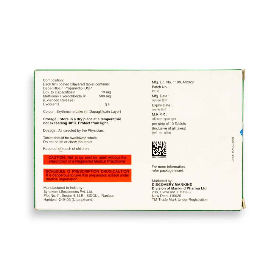 Sgltd-M 10/500 Tablet ER