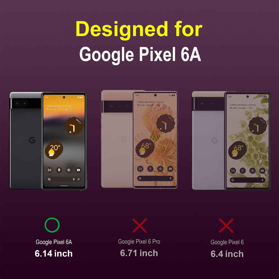 Zapcase Back Cover for Google Pixel 6A | Magic-Lavender