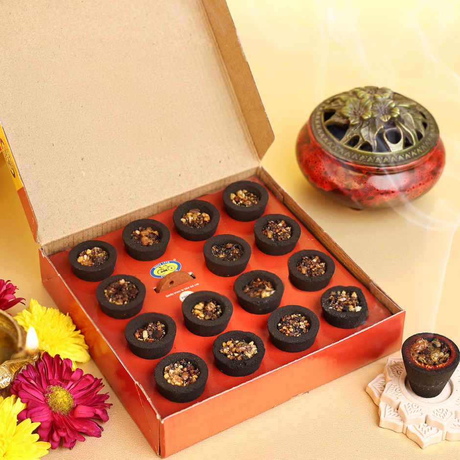 Pure Navin Sambrani Dhoop Cups For Pooja | 15 Cups | Cycle Combo