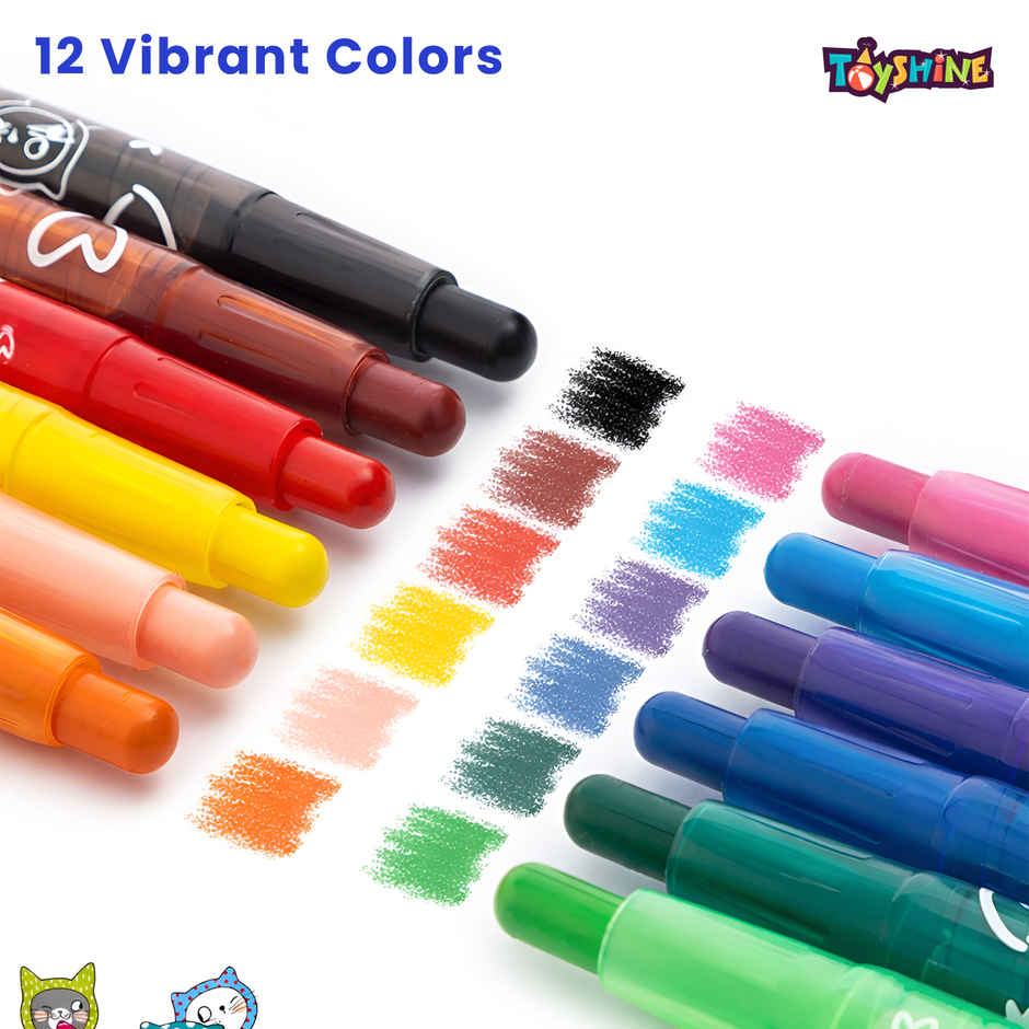 Toyshine Twist Crayon Color Set for Kids Art & Craft